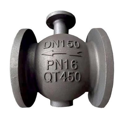 Duktile Ventilkörper-Komponenten des Eisenguss-QT450 des Sandgusses für Rohrfittings